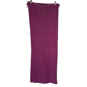 Free People Borderline Midi Skirt Size XL  Faux Wrap Ribbed Knit